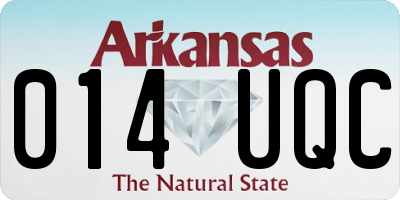 AR license plate 014UQC