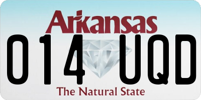 AR license plate 014UQD