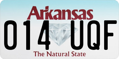 AR license plate 014UQF