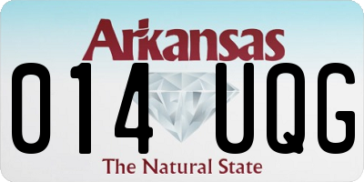 AR license plate 014UQG