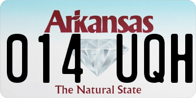 AR license plate 014UQH