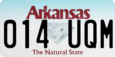 AR license plate 014UQM
