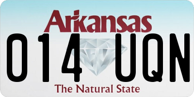 AR license plate 014UQN