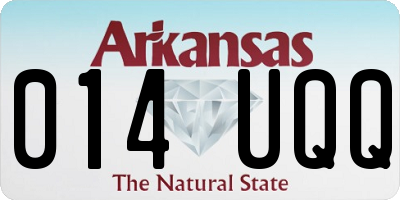 AR license plate 014UQQ