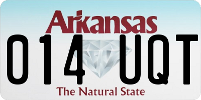 AR license plate 014UQT