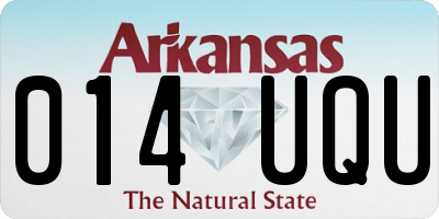 AR license plate 014UQU