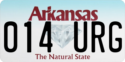 AR license plate 014URG