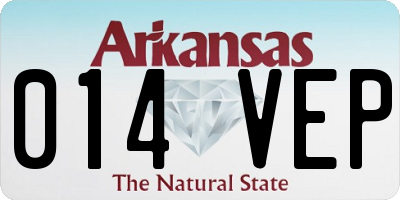 AR license plate 014VEP