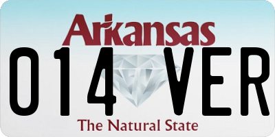AR license plate 014VER