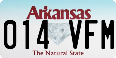 AR license plate 014VFM