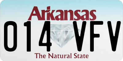 AR license plate 014VFV