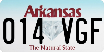 AR license plate 014VGF