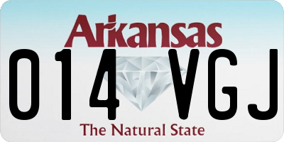 AR license plate 014VGJ