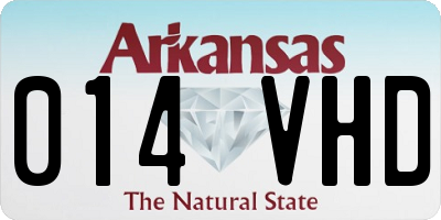 AR license plate 014VHD