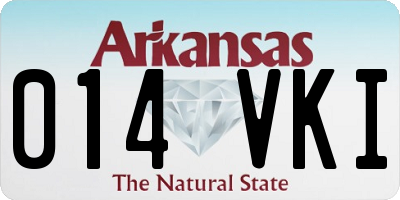 AR license plate 014VKI