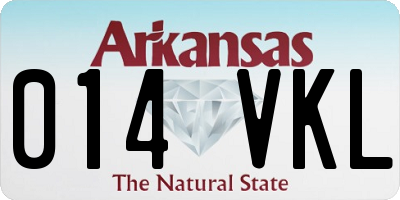 AR license plate 014VKL