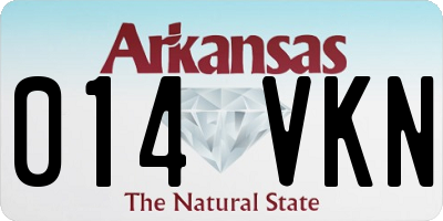 AR license plate 014VKN