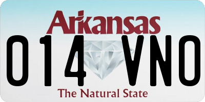 AR license plate 014VNO