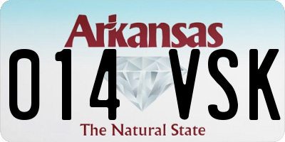 AR license plate 014VSK