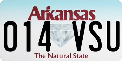 AR license plate 014VSU