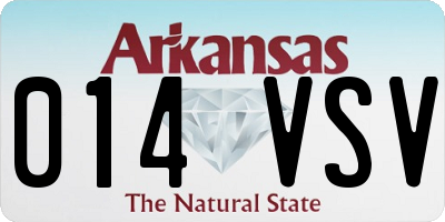 AR license plate 014VSV