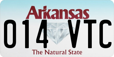AR license plate 014VTC