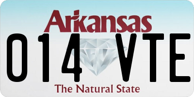 AR license plate 014VTE