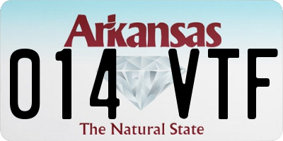 AR license plate 014VTF