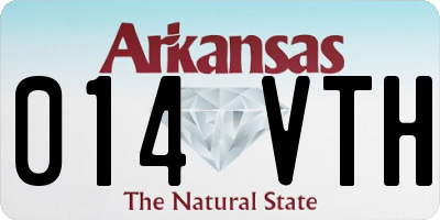AR license plate 014VTH