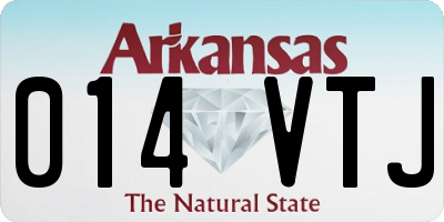 AR license plate 014VTJ