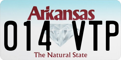 AR license plate 014VTP