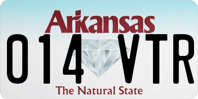 AR license plate 014VTR