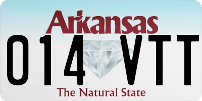 AR license plate 014VTT