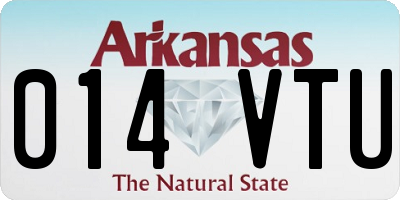 AR license plate 014VTU
