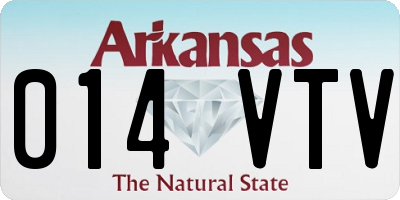 AR license plate 014VTV