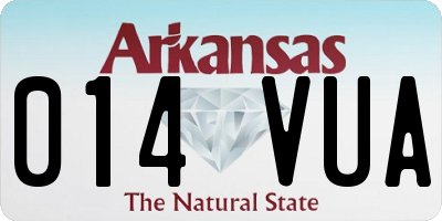 AR license plate 014VUA