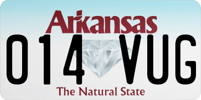 AR license plate 014VUG
