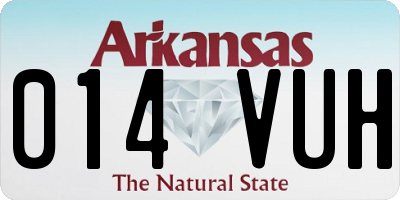 AR license plate 014VUH