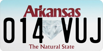 AR license plate 014VUJ