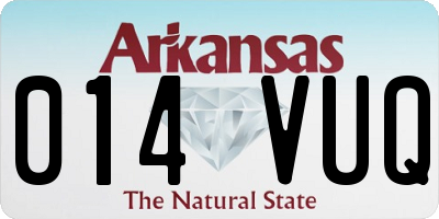 AR license plate 014VUQ