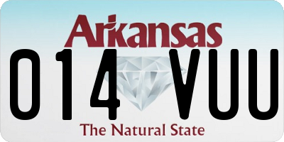 AR license plate 014VUU