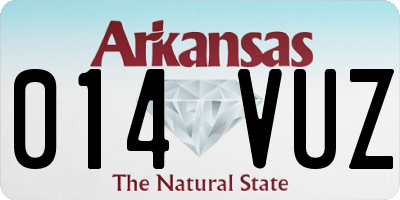 AR license plate 014VUZ