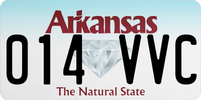 AR license plate 014VVC
