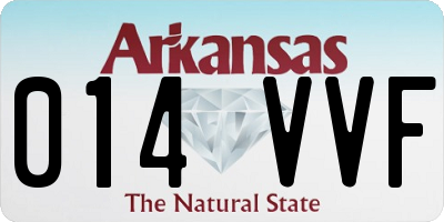 AR license plate 014VVF