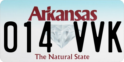 AR license plate 014VVK