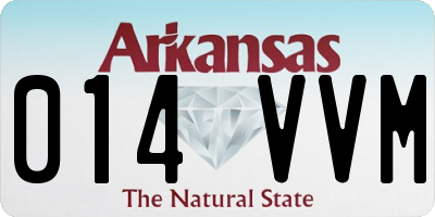 AR license plate 014VVM