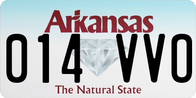 AR license plate 014VVO
