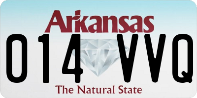 AR license plate 014VVQ