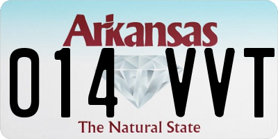 AR license plate 014VVT
