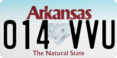 AR license plate 014VVU